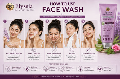 Elyssia Ayurvedic  Firm  &  Bright Face Wash
