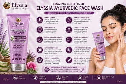 Elyssia Ayurvedic  Firm  &  Bright Face Wash
